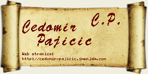 Čedomir Pajičić vizit kartica